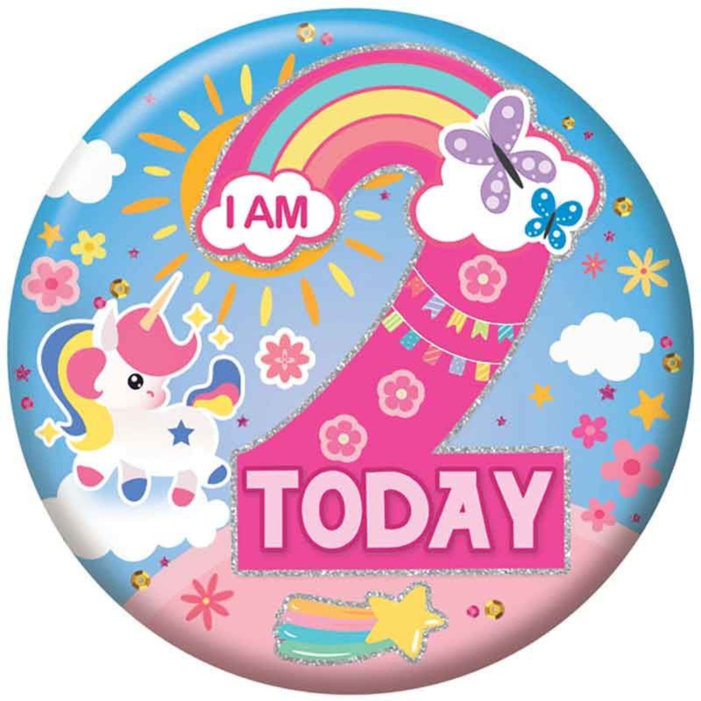 2.4"/ 6cm 2 TODAY GIRLS BADGE