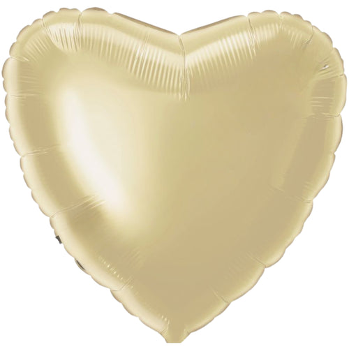 WHITE GOLD HEART (18"/ 46cm)