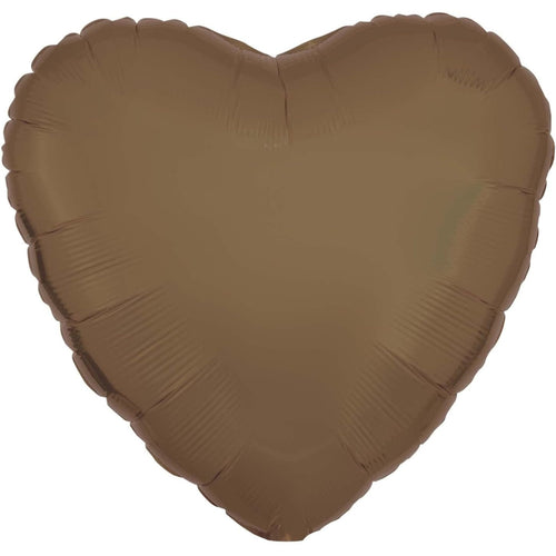 TRUFFLE (SILK LUSTRE) HEART (18"/ 46cm)