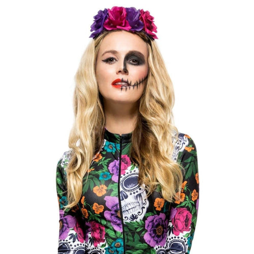 DAY OF THE DEAD ROSE HEADBAND