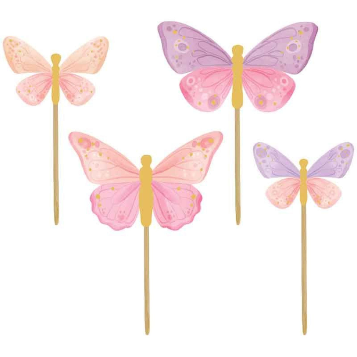 BUTTERFLY CUPCAKE TOPPERS (12 PACK)