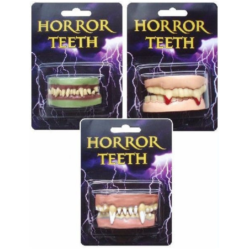 HALLOWEEN HORROR TEETH (3 ASSORTED DESIGNS)