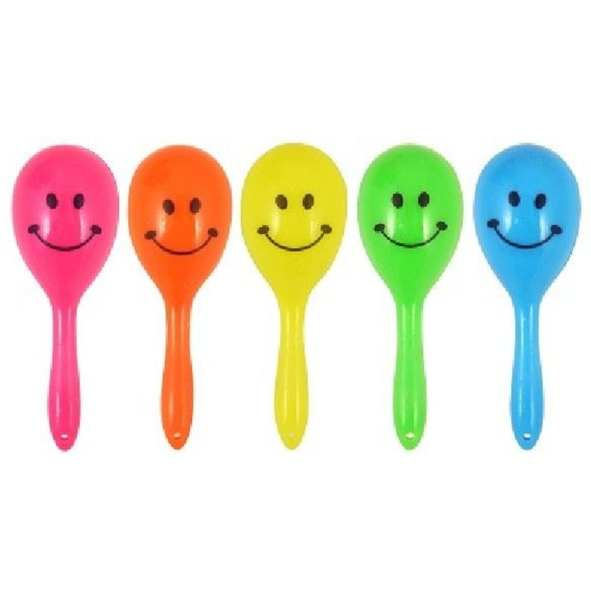 MINI SMILE MARACAS (7cm - 5 ASSORTED COLOURS)