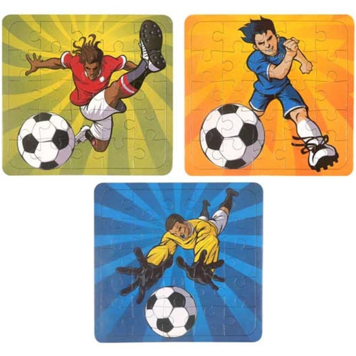 FOOTBALL PUZZLE (14cm - 3 ASSORTED DESIGNS)