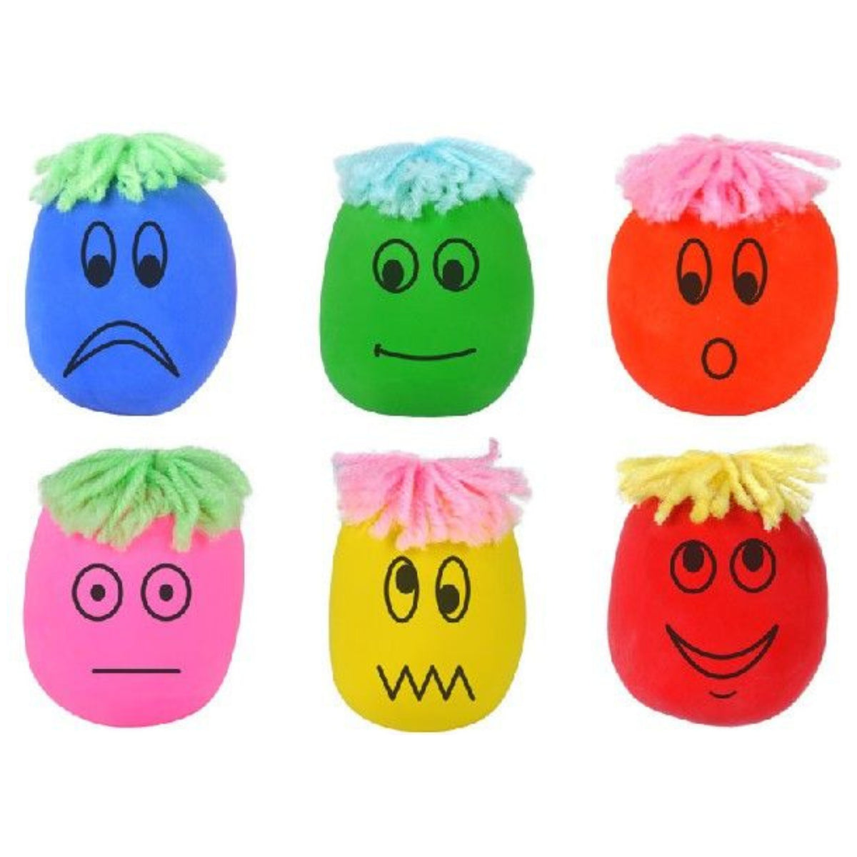 MOODY SQUEEZE FACE (6 ASSORTED COLOURS)