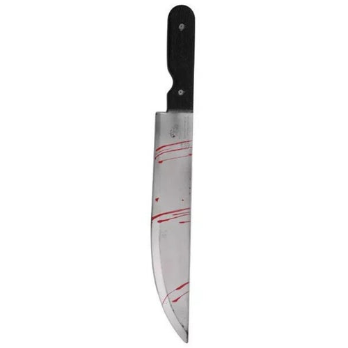 BLOOD STAINED FAKE ZOMBIE KNIFE HALLOWEEN FANCY DRESS ACCESSORY (50cm)
