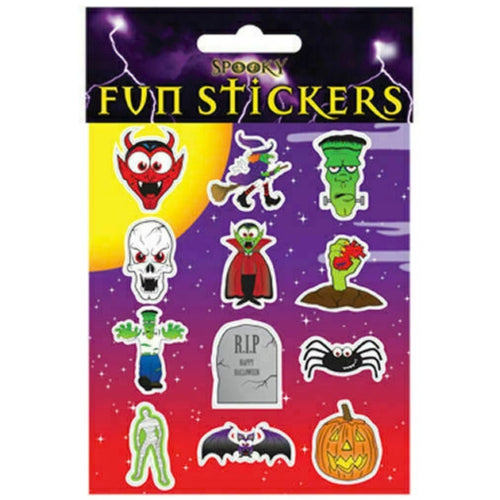SPOOKY STICKERS (12 PER SHEET)