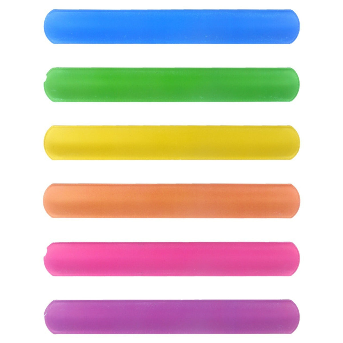 BRIGHT COLOUR SLAP BRACELET (22cm - 6 ASSORTED COLOURS)
