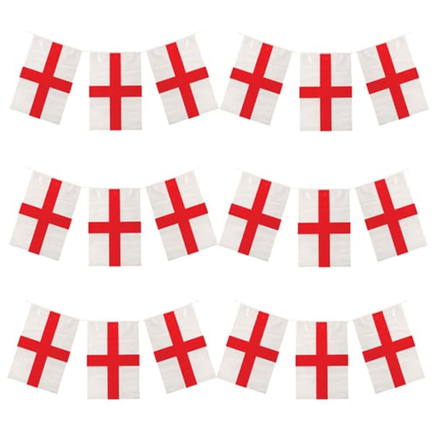 ST GEORGE'S CROSS FLAG BUNTING (10m)