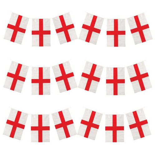 ST GEORGE'S CROSS FLAG BUNTING (10m)