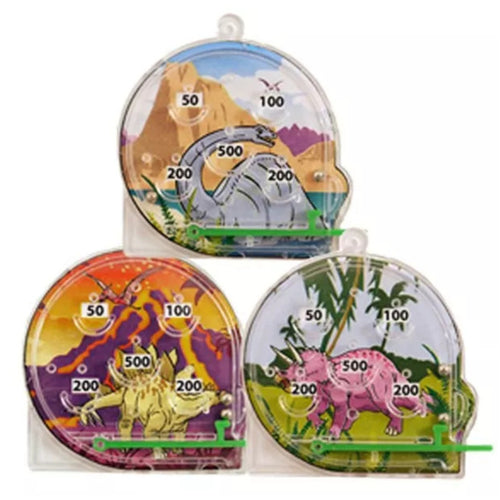 DINOSAUR PINBALL PUZZLE (6cm - 3 ASSORTED DESIGNS)