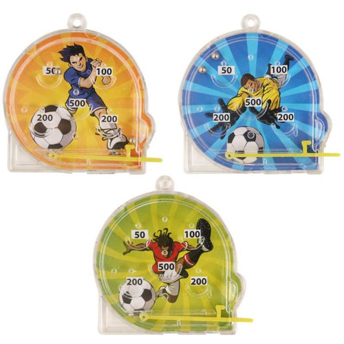 FOOTBALL PINBALL PUZZLE (6cm - 3 ASSORTED DESIGNS)