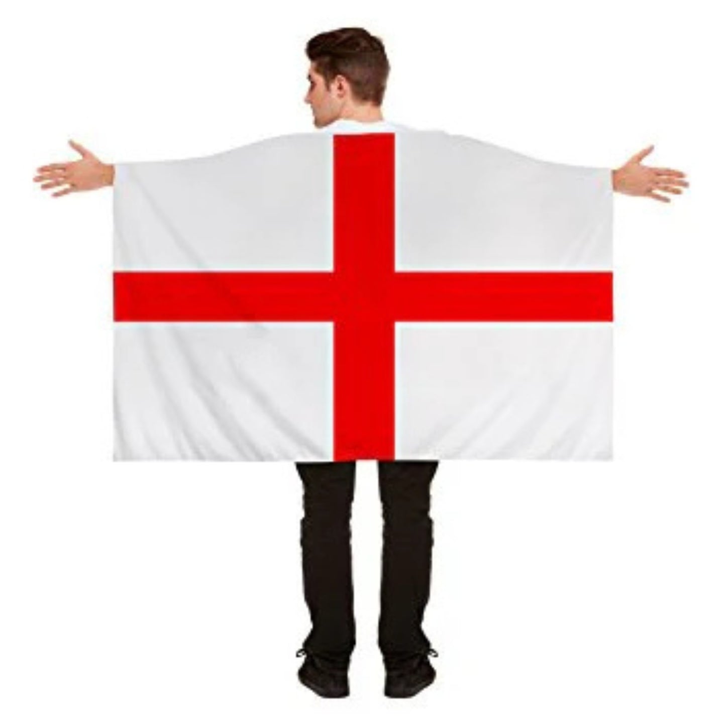 ENGLAND ST GEORGE FLAG CAPE (5FT x 3FT)