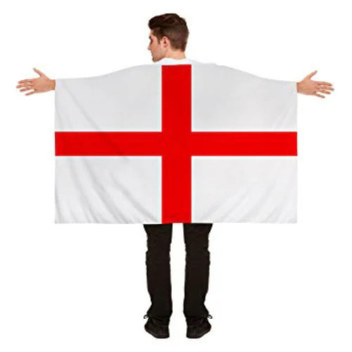 ENGLAND ST GEORGE FLAG CAPE (5FT x 3FT)