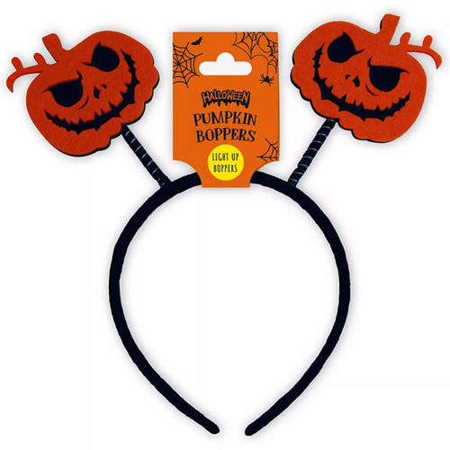 HALLOWEEN PUMPKIN LIGHT UP HEAD BOPPERS