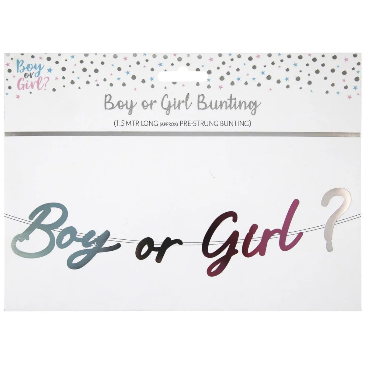 BOY OR GIRL SCRIPT LETTER BANNER