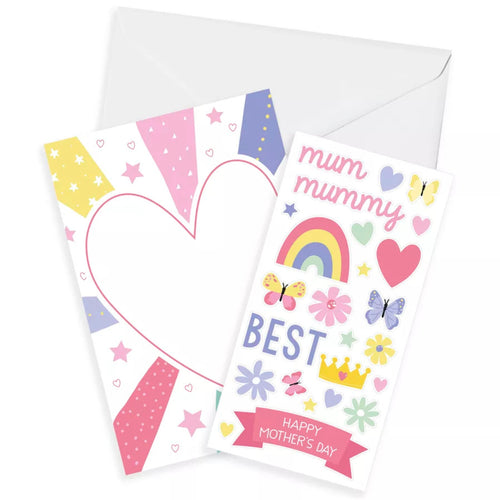 MOTHER'S DAY COLOUR IN CARD & STICKERS