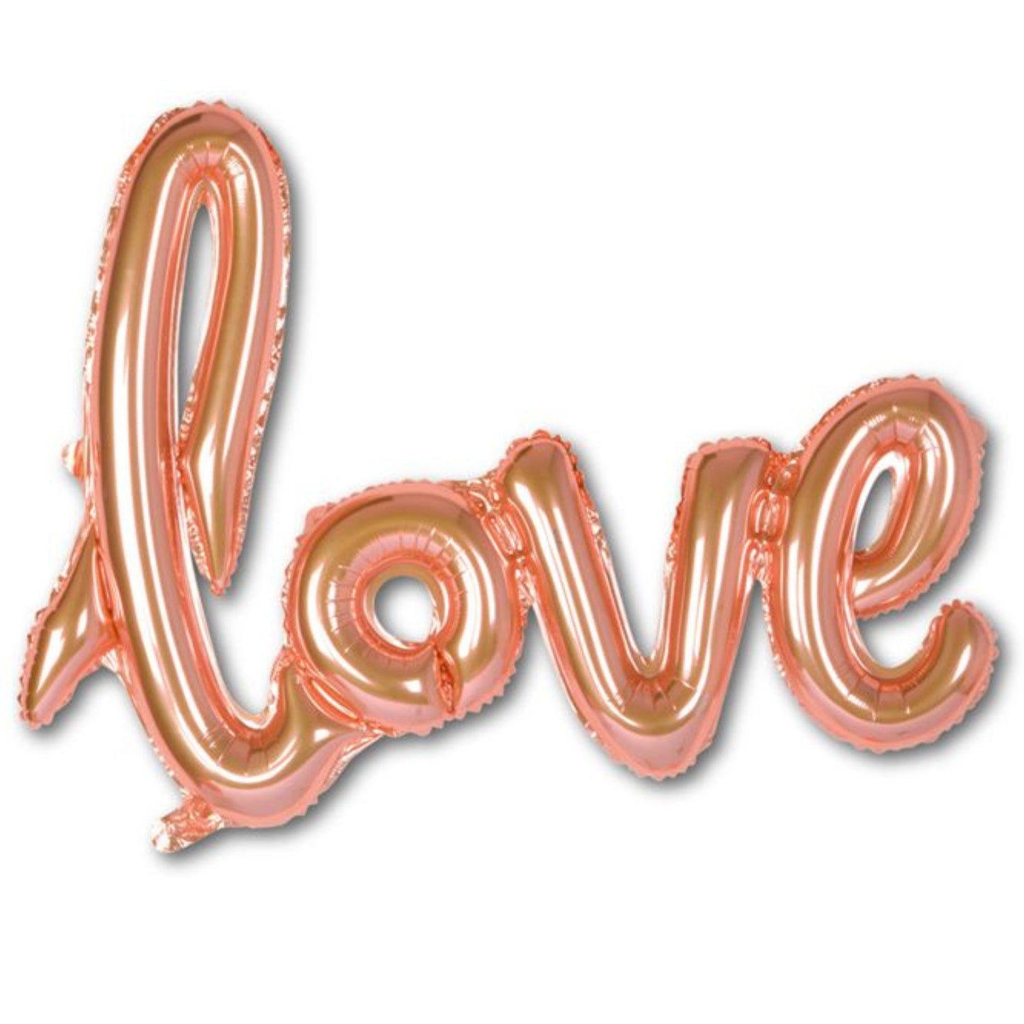 28"/ 71cm "LOVE" SCRIPT ROSE GOLD AIR FILLED FOIL BALLOON