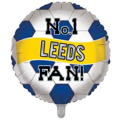 18"/ 46cm NO.1 LEEDS FAN ROUND FOIL BALLOON