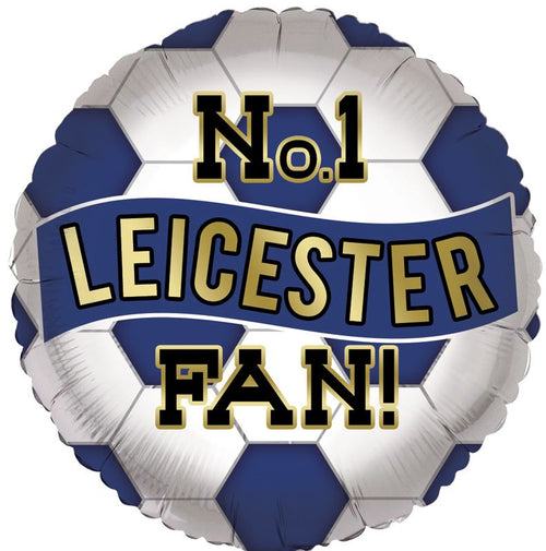 18"/ 46cm NO.1 LEICESTER FAN ROUND FOIL BALLOON