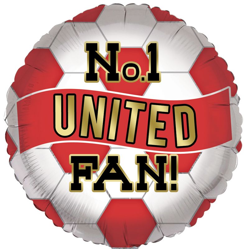 18"/ 46cm NO.1 UNITED FAN ROUND FOIL BALLOON