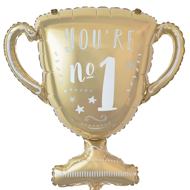 31"/ 79cm YOU'RE NO.1 TROPHY  SUPERSHAPE FOIL BALLOON