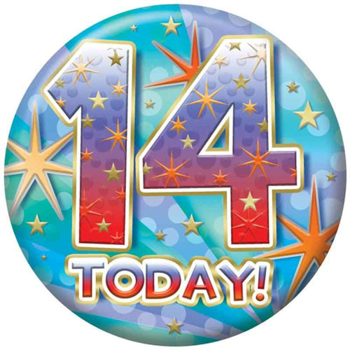 2.4"/ 6cm 14 TODAY BADGE