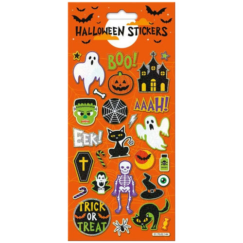 HALLOWEEN BOO LARGE FOIL STICKERS