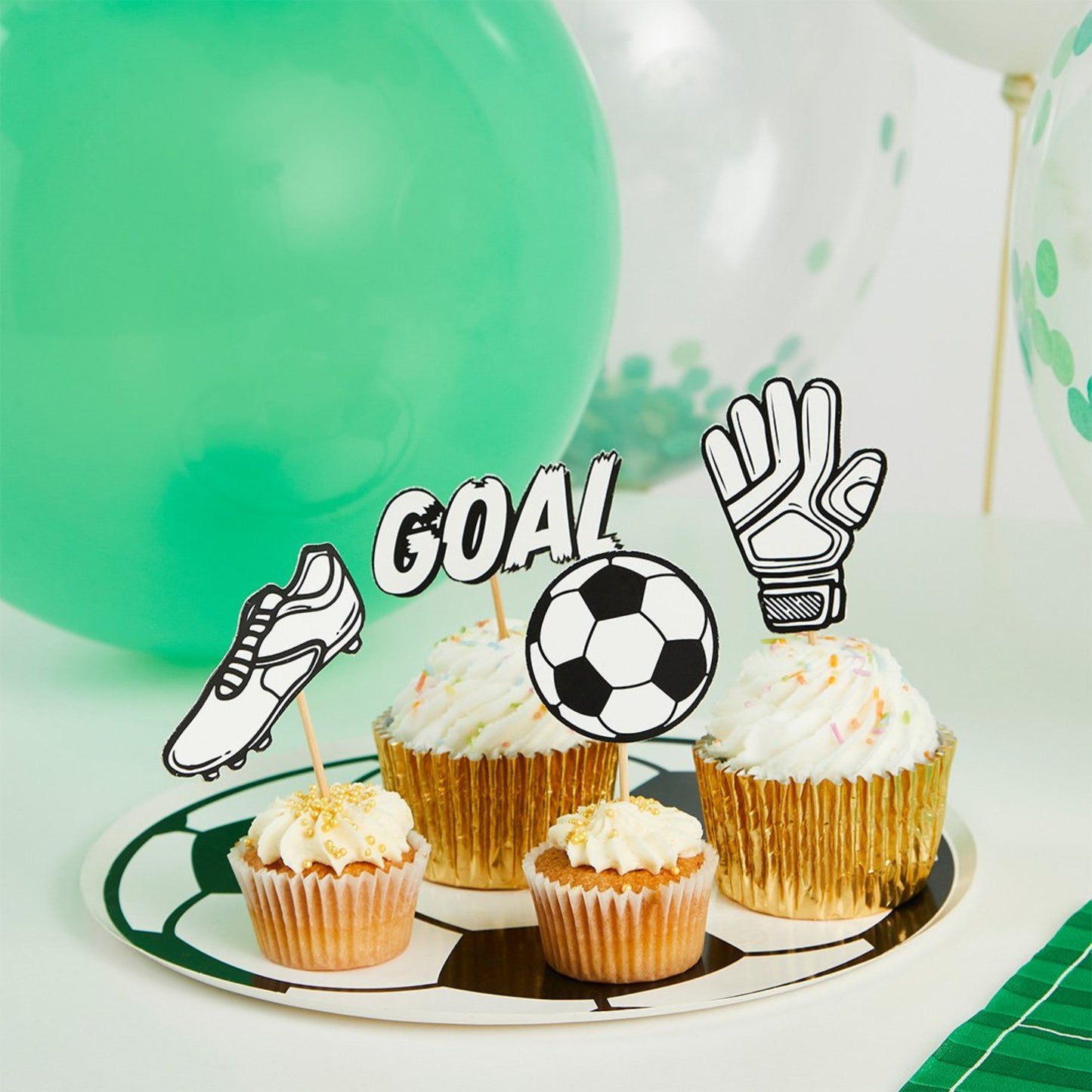 FOOTBALL FOOD PICKS SET (PACK OF 12)