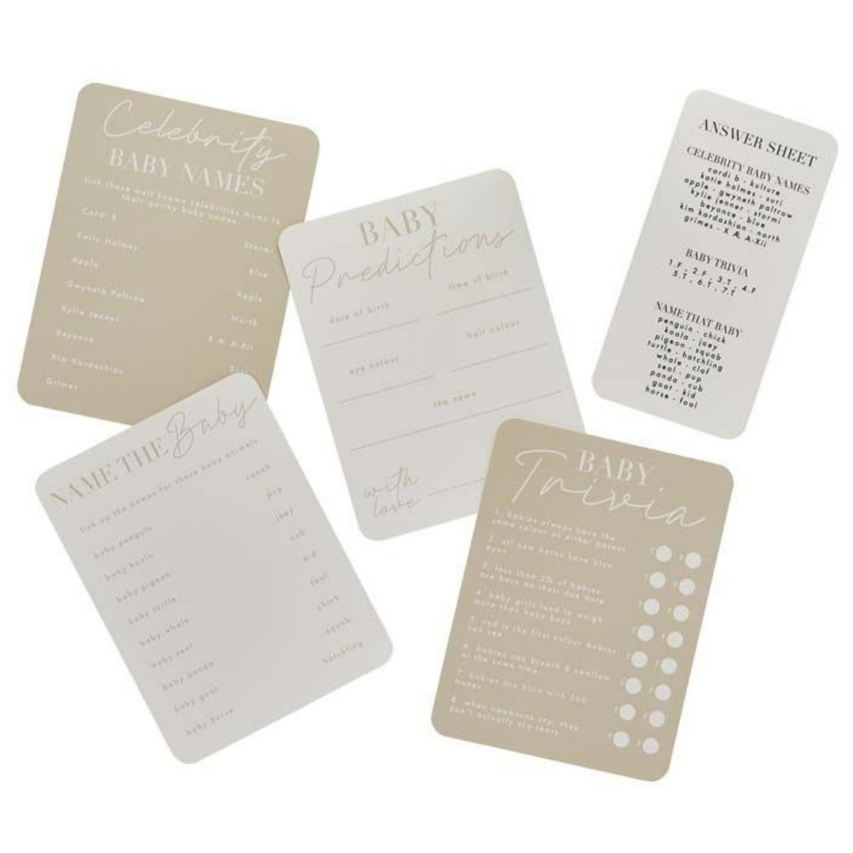 BABY SHOWER ACTIVITY PACK (24 PIECE)