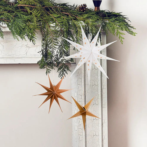 HANGING STAR DECORATION SET (3 PACK)
