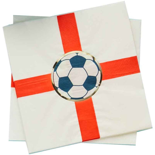 COME ON ENGLAND PAPER NAPKINS (16 PACK)