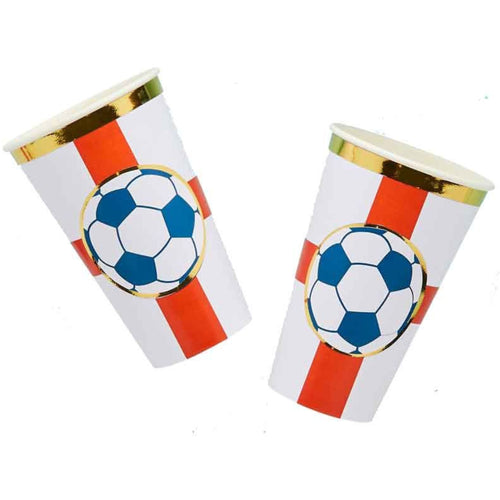 COME ON ENGLAND JUMBO PAPER CUPS (8 PACK)