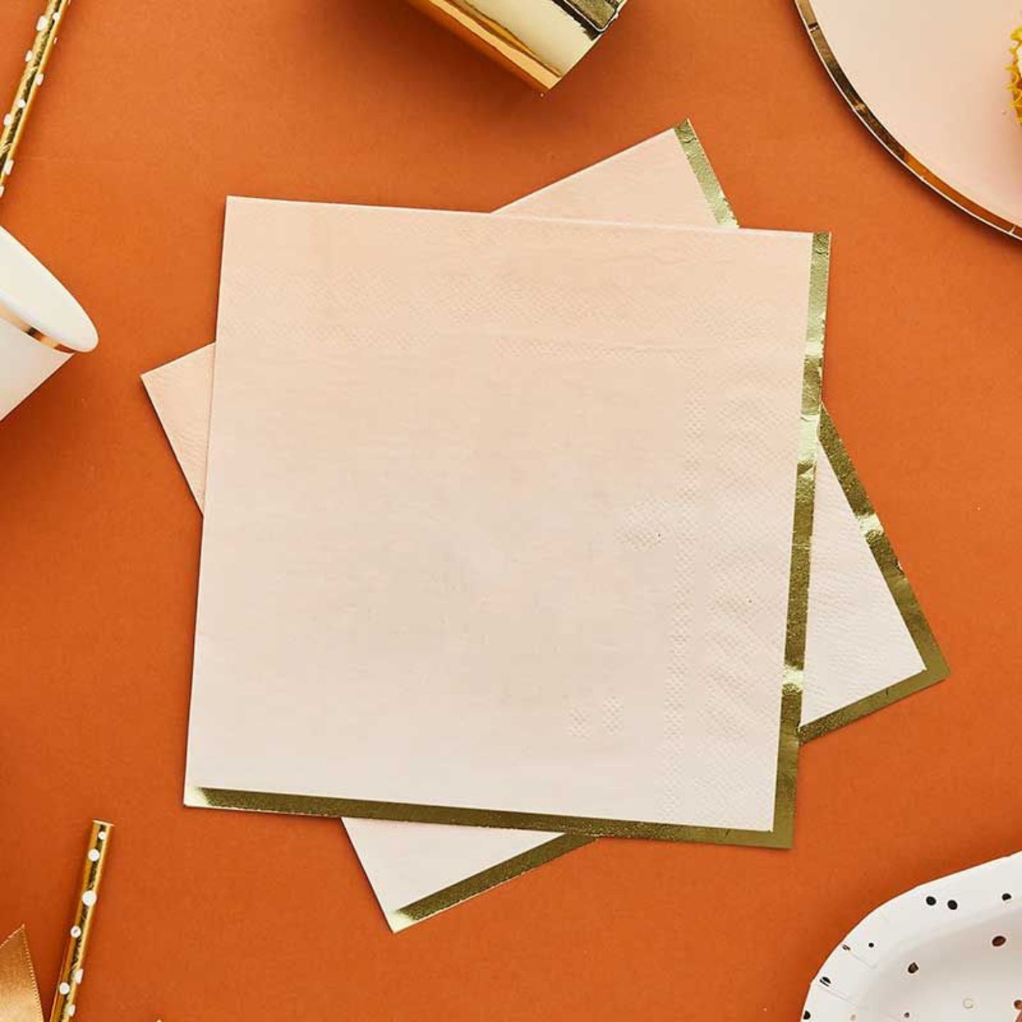 GOLD & PEACH OMBRE PAPER NAPKINS (16 PACK)