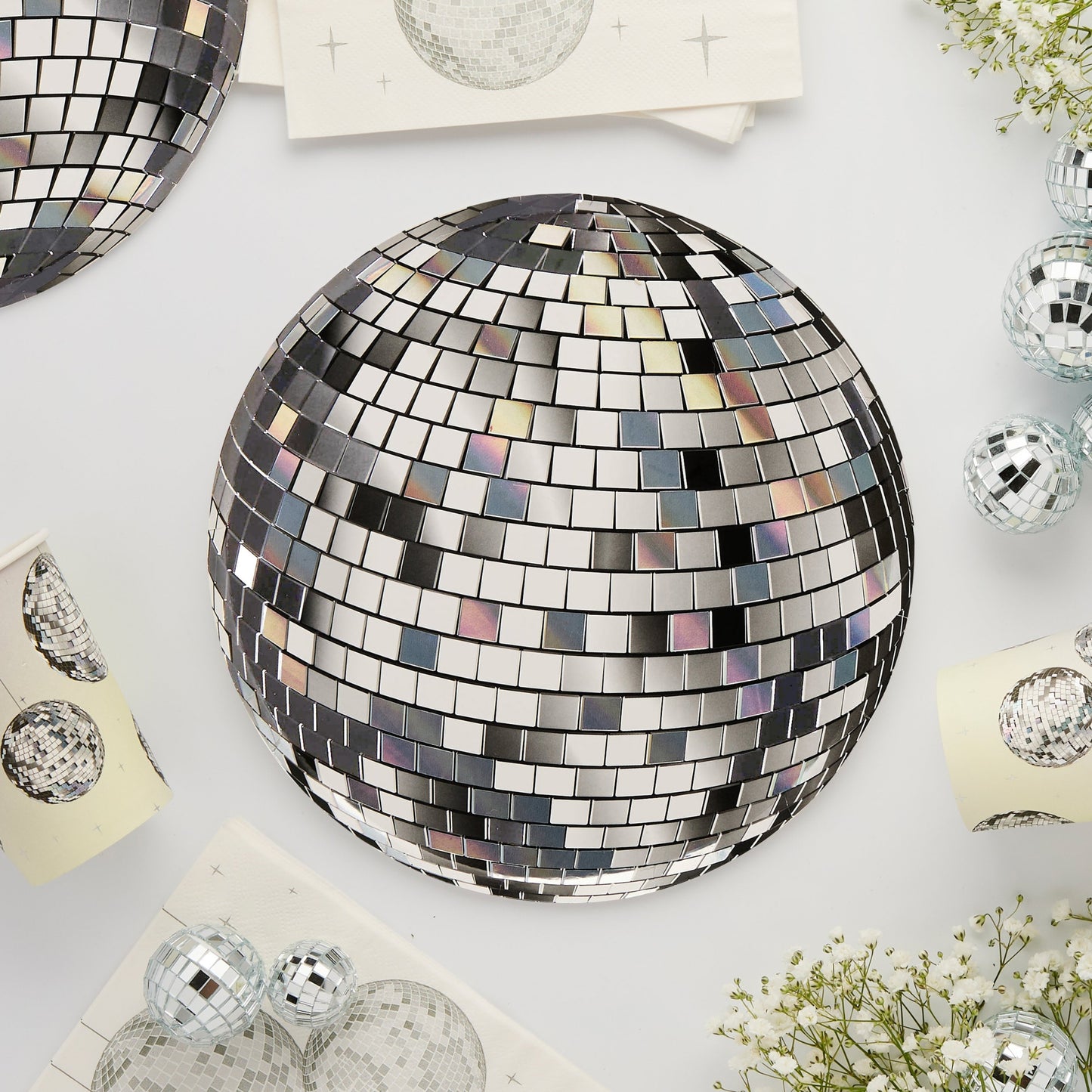DISCO PAPER PLATES (8 PACK)
