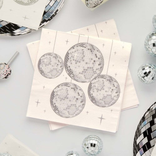 DISCO NAPKINS (16.5cm x 16.5cm) (16 PACK)