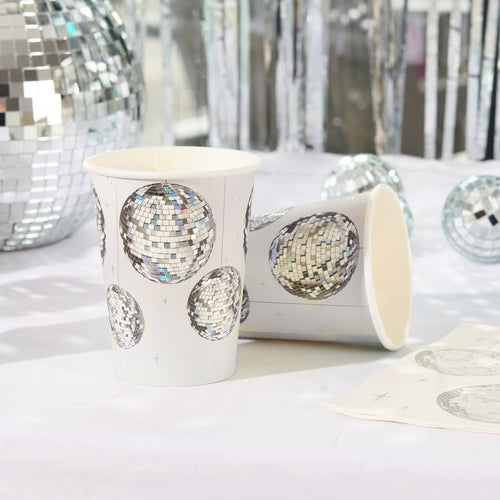 DISCO PAPER CUPS (8 PACK)