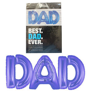 16"/ 40cm DAD LETTER TEXT SUPERSHAPE FOIL BALLOON