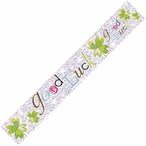 9ft / 2.7m GOOD LUCK FOIL BANNER