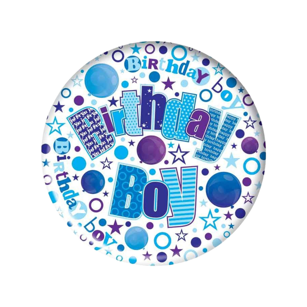 2.4"/ 6cm BIRTHDAY BOY BADGE
