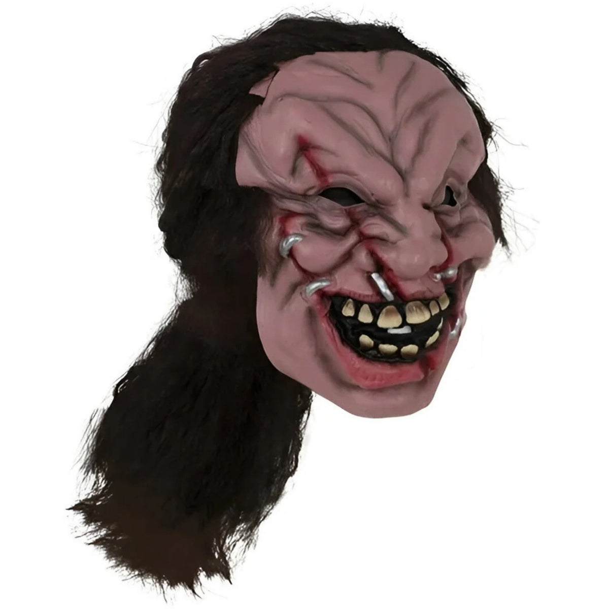 ADULT ZOMBIE MASK WITH HAIR