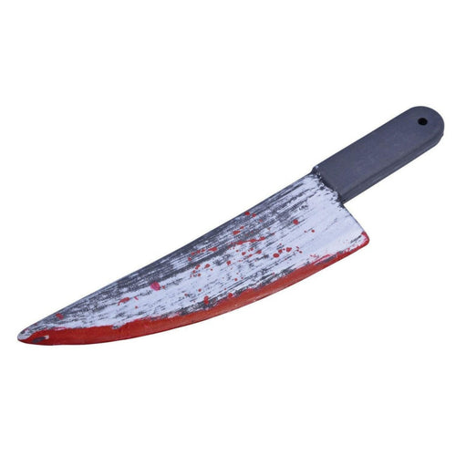 BLOOD SPLATTERED FAKE KNIFE HALLOWEEN FANCY DRESS ACCESSORY (50cm)