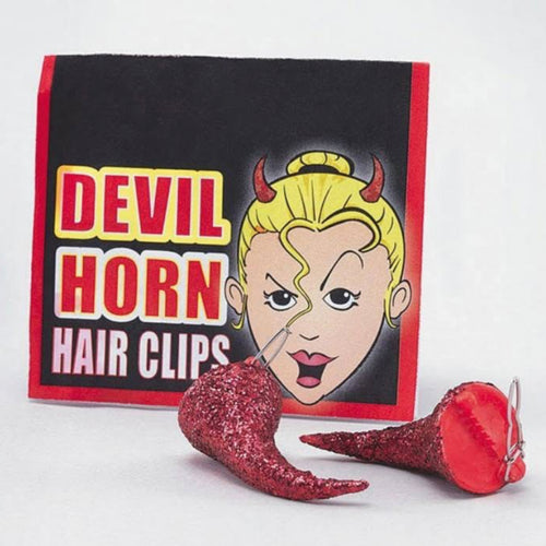 DEVIL HORNS HAIR CLIPS