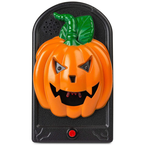 HALLOWEEN FLASHING LED PUMPKIN DOORBELL WITH LIGHT & SOUND