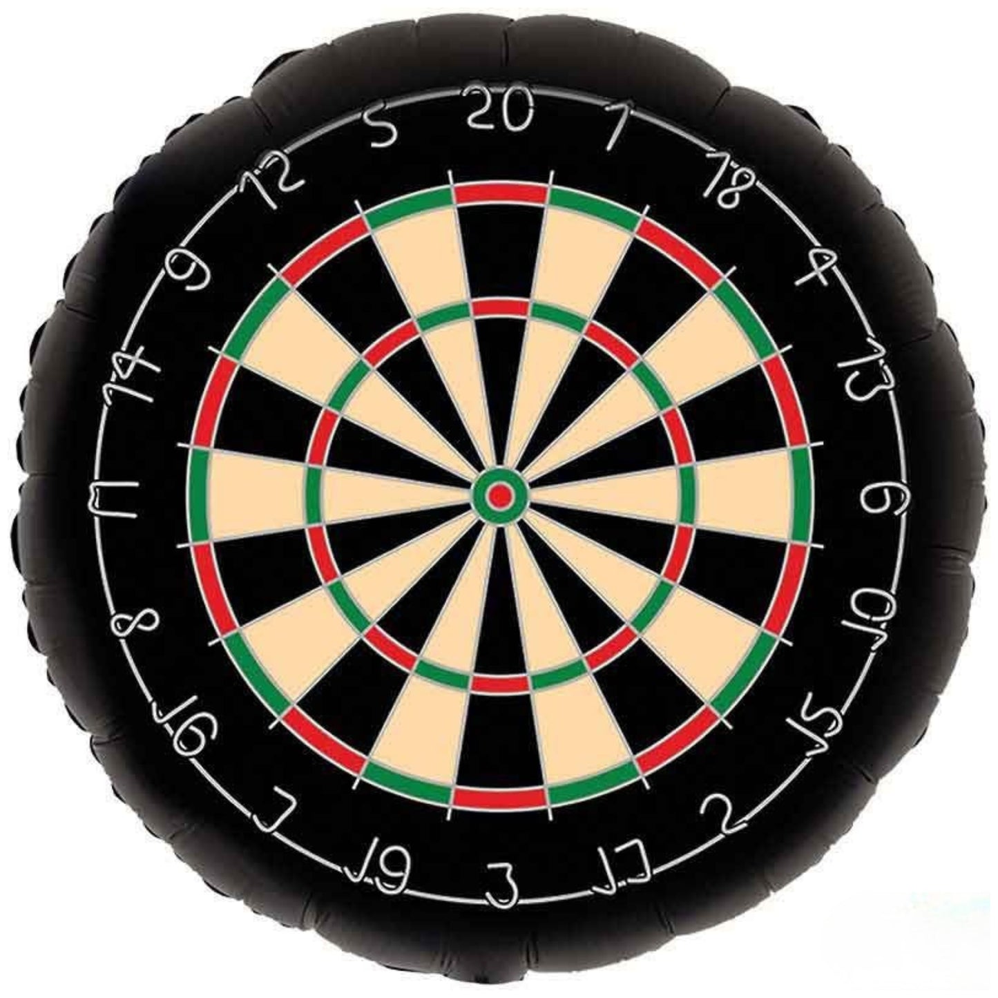 30"/ 76cm DARTBOARD GIANT ROUND FOIL BALLOON