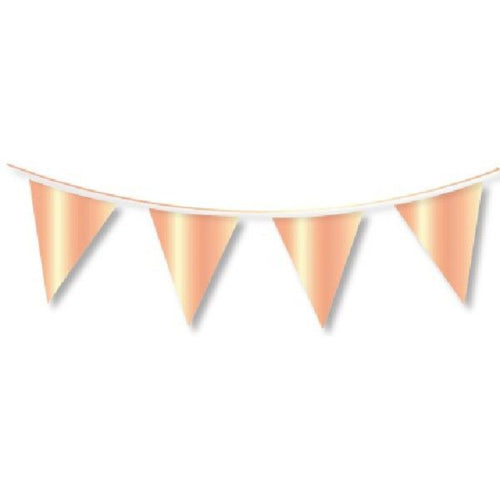 10m ROSE GOLD BUNTING (20 FLAGS)