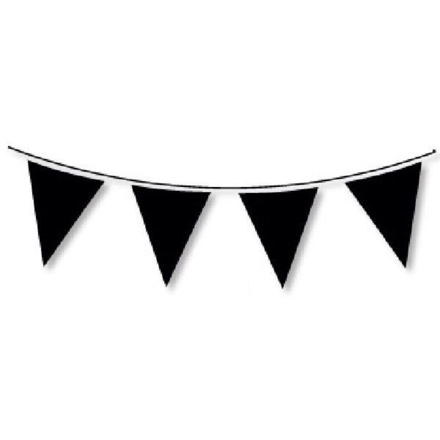 10m BLACK BUNTING (20 FLAGS)