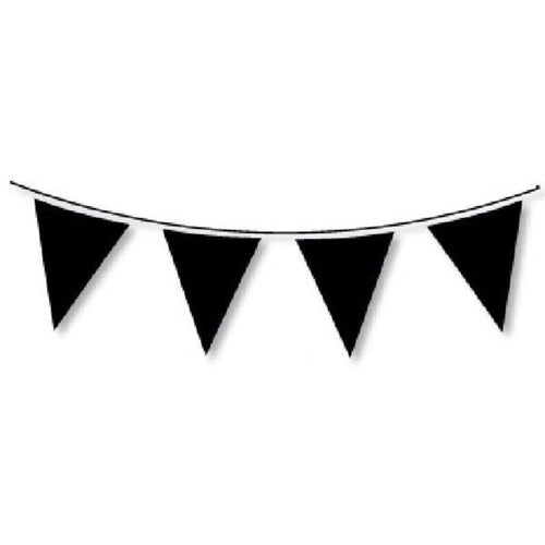 10m BLACK BUNTING (20 FLAGS)