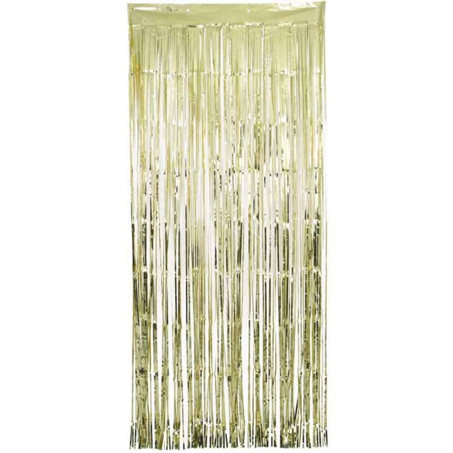 90cm x 2.4m METALLIC GOLD FOIL TINSEL DOOR CURTAIN