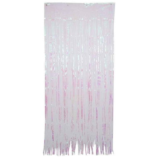 90cm x 2.4m IRIDESCENT FOIL TINSEL DOOR CURTAIN